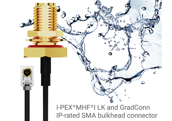 foto noticia Microconectores con mecanismo de bloqueo para ensamblajes de cable coaxial SMA IP67/IP68/IP69K.